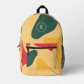 Sac À Dos Imprimé Formes organiques colorées abstrait arrière - plan (Recto)