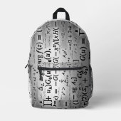 Sac À Dos Imprimé Formules scientifiques (Recto)