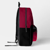 Sac À Dos Imprimé Foules noires et rouges Peinture abstraite (Gauche)