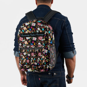 Sac À Dos Imprimé Fournitures d'art coloré motif créatif pour artist
