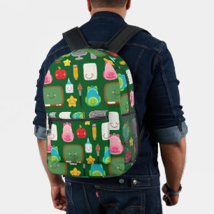 Sac À Dos Imprimé Fournitures de classe Kawaii de rentrée scolaire m
