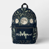 Sac À Dos Imprimé Fournitures scolaires célestes (Recto)