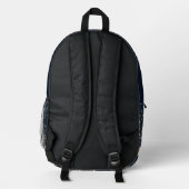 Sac À Dos Imprimé Fournitures scolaires célestes (Verso)