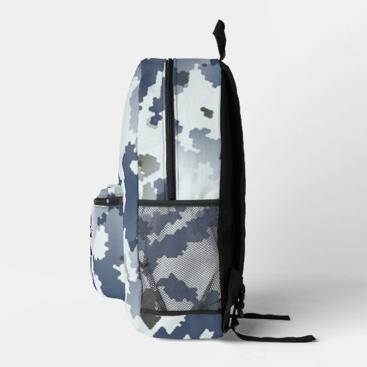 Sac À Dos Imprimé Fractal Winter Camouflage (Droite)