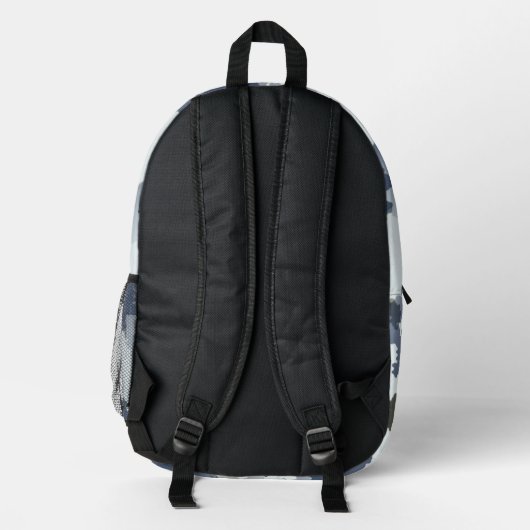 Sac À Dos Imprimé Fractal Winter Camouflage (Verso)