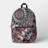 Sac À Dos Imprimé Fractale spirale Super rétro (Recto)