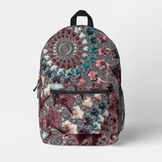 Sac À Dos Imprimé Fractale spirale Super rétro (Recto)