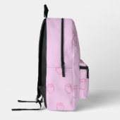 Sac À Dos Imprimé Fraise rose pâle (Gauche)