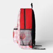 Sac À Dos Imprimé Fraise rose retour à l'école (Droite)