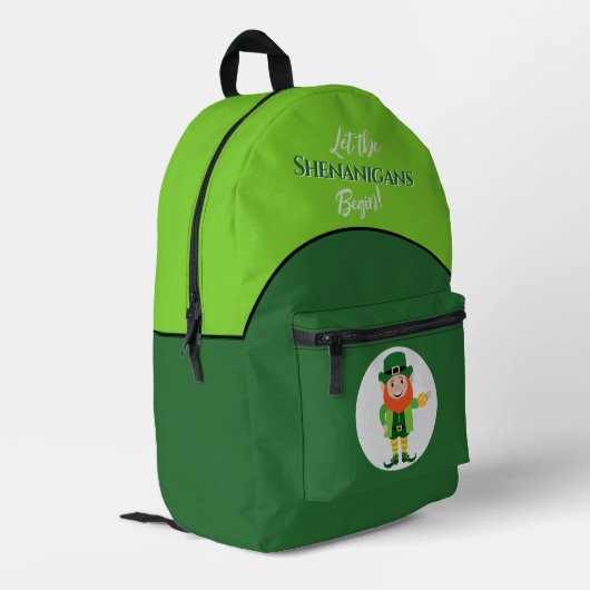 Sac À Dos Imprimé Fredonnements Leprechaun Saint-Patrick (Coin arrière gauche)