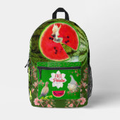 Sac À Dos Imprimé Free Palestine Inspiration Watermelon Jasmine Hope (Recto)