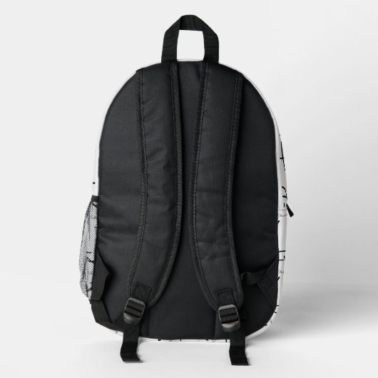 Sac À Dos Imprimé Frida Kahlo Monogram "FK" Signature Pattern (Verso)