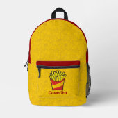 Sac À Dos Imprimé Frites (Recto)