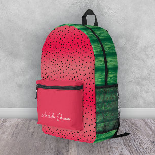 Sac À Dos Imprimé Fruit d'été de la pastèque Whimsical personnalisée