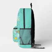 Sac À Dos Imprimé Fruit Memphis Aqua Pattern (Droite)