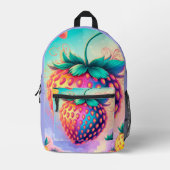 Sac À Dos Imprimé Fruits de fraises (Recto)