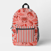 Sac À Dos Imprimé Fruits de mer spectaculaires (Recto)