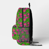 Sac À Dos Imprimé Fuchsia Fleurs sauvages roses dans un champ (Droite)