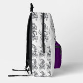 Sac À Dos Imprimé Fumée et feu (Gauche)