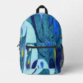 Sac À Dos Imprimé Fumes bleues (Recto)