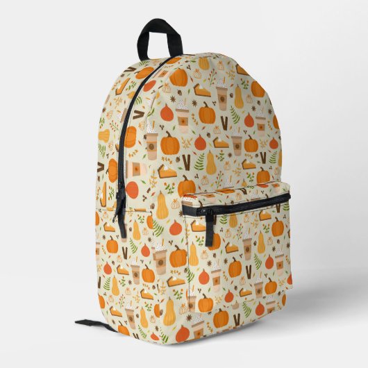 Sac À Dos Imprimé Fun Orange Fall Motif (Coin arrière gauche)
