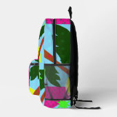 Sac À Dos Imprimé Fun Retro Palm Neon Epic Eighties Motif (Droite)