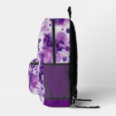 Sac À Dos Imprimé Fun violet violet rose Batik Cercles Art Motif (Droite)