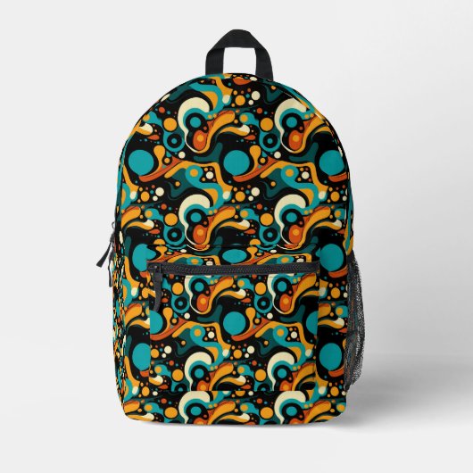 Sac À Dos Imprimé Funk rétro Abstrait (Recto)