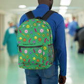 Sac À Dos Imprimé Funny Cartoon Germ