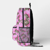 Sac À Dos Imprimé Funny Chat rose (Droite)