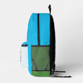 Sac À Dos Imprimé Funny Dinosaur 2e année Nom personnalisé (Droite)