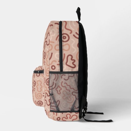 Sac À Dos Imprimé Funny Doodle Pattern (Droite)