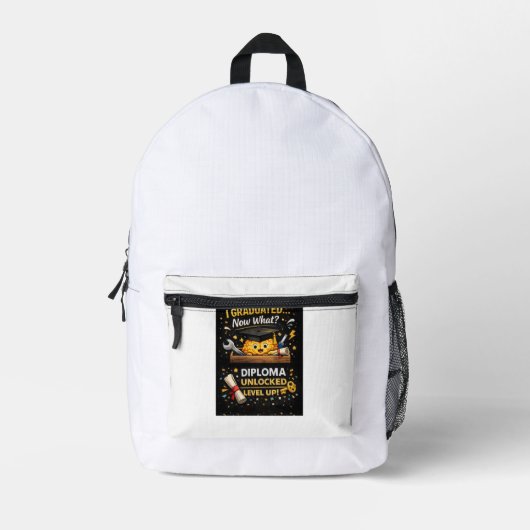 Sac À Dos Imprimé Funny Graduation Shirt – I Graduated Now What (Recto)