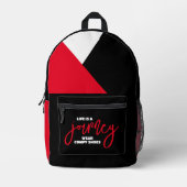 Sac À Dos Imprimé Funny Life est un Voyage Wear Comfy Chaussures (Recto)