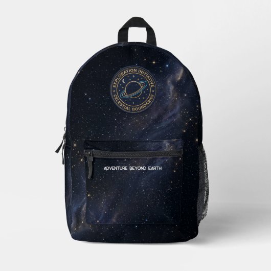 Sac À Dos Imprimé Galactic Stars & Space Explorer Backpack (Recto)