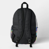Sac À Dos Imprimé Galaxy Graffiti" – Urban Cosmic Style Backpack (Verso)