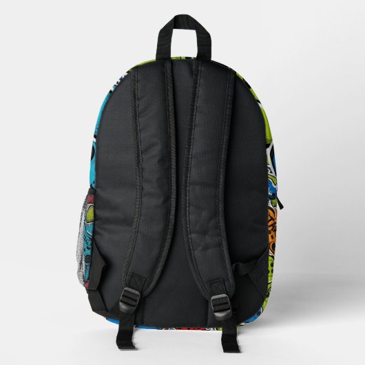 Sac À Dos Imprimé Gamer Pattern Backpack (Verso)