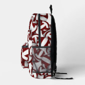 Sac À Dos Imprimé Garçons filles marron blanc volleyball club couleu (Droite)