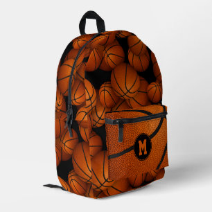 Sac À Dos Imprimé Garçons filles monogrammed basketballs motif
