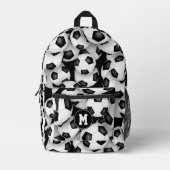 Sac À Dos Imprimé garçons filles monogrammed soccer balls motif (Recto)