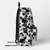 Sac À Dos Imprimé garçons filles monogrammed soccer balls motif (Gauche)