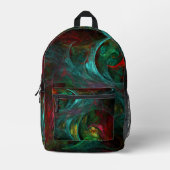 Sac À Dos Imprimé Genèse Art Abstrait (Recto)