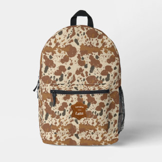 Sac À Dos Imprimé Genuine 100% Latte | Cowhide Coffee Aesthetic