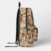 Sac À Dos Imprimé Genuine 100% Latte  | Cowhide Coffee Aesthetic (Gauche)