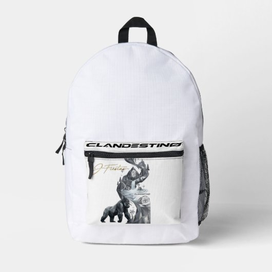 Sac À Dos Imprimé “Geometric Gorilla Jungle Backpack (Recto)