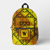 Sac À Dos Imprimé Géométrie fractale (Recto)