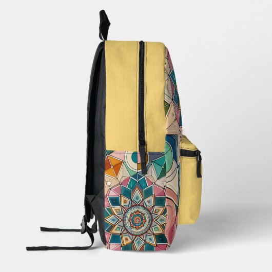 Sac À Dos Imprimé Géométrie Mandala (Gauche)