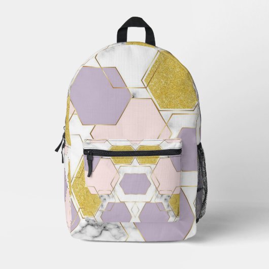 Sac À Dos Imprimé Géométrique (Recto)