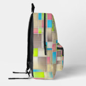Sac À Dos Imprimé GeoPatch Urban Backpack - Conception abstraite dyn (Gauche)