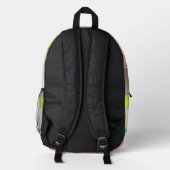 Sac À Dos Imprimé GeoPatch Urban Backpack - Conception abstraite dyn (Verso)